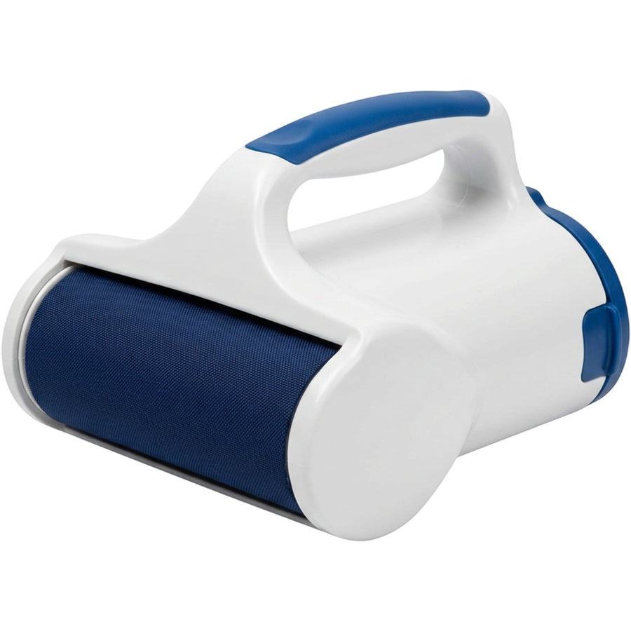 Orav Reusable Fabric Hair Roller with Self-Cleaning Chamber White and Blue